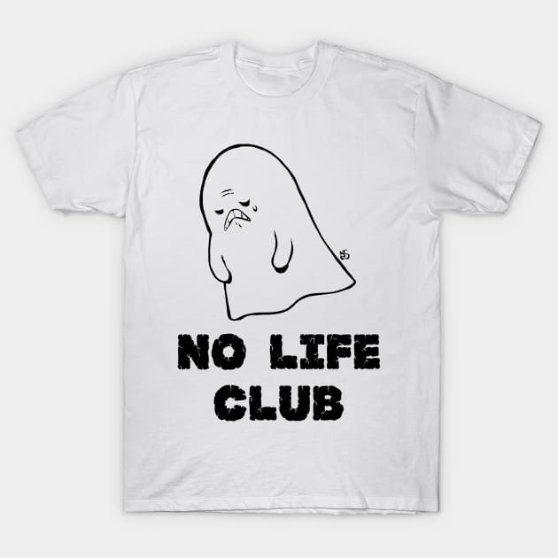 No Life Club (white) T-Shirt by RobS